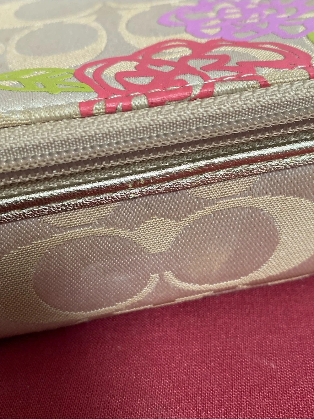 Vintage Coach Travel Jewelry Case Organizer w/ Floral & Y2K 